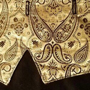 CUSTOM POINTS by Ornaments "DUBAI" gold brocade in S, M, L, or XL NEW
